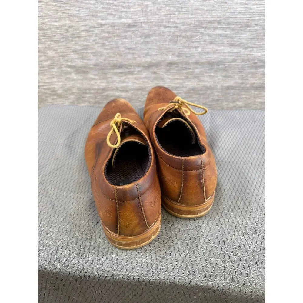 Carlo Morandi Shoes Mens Size 13D Brown Cap Toe Derby Dress Memory Foam 900D70